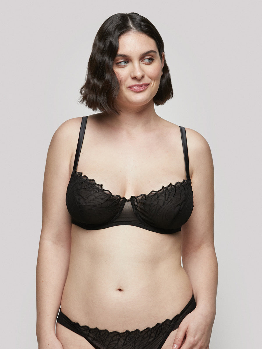 Reggiseni with Made in Italy Ferretto in satin, tulle and embroidered