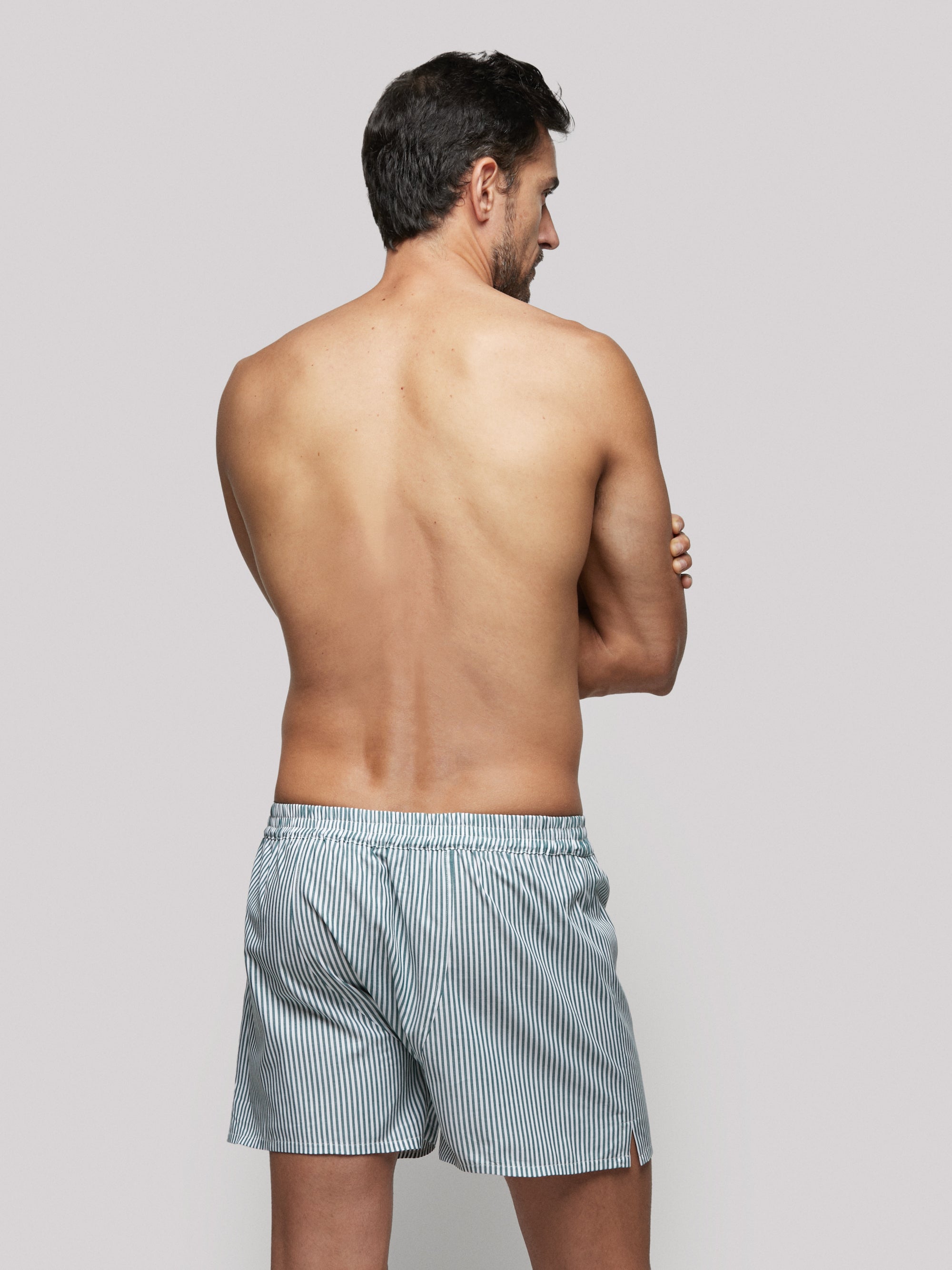 ASOS DESIGN woven boxers in gray