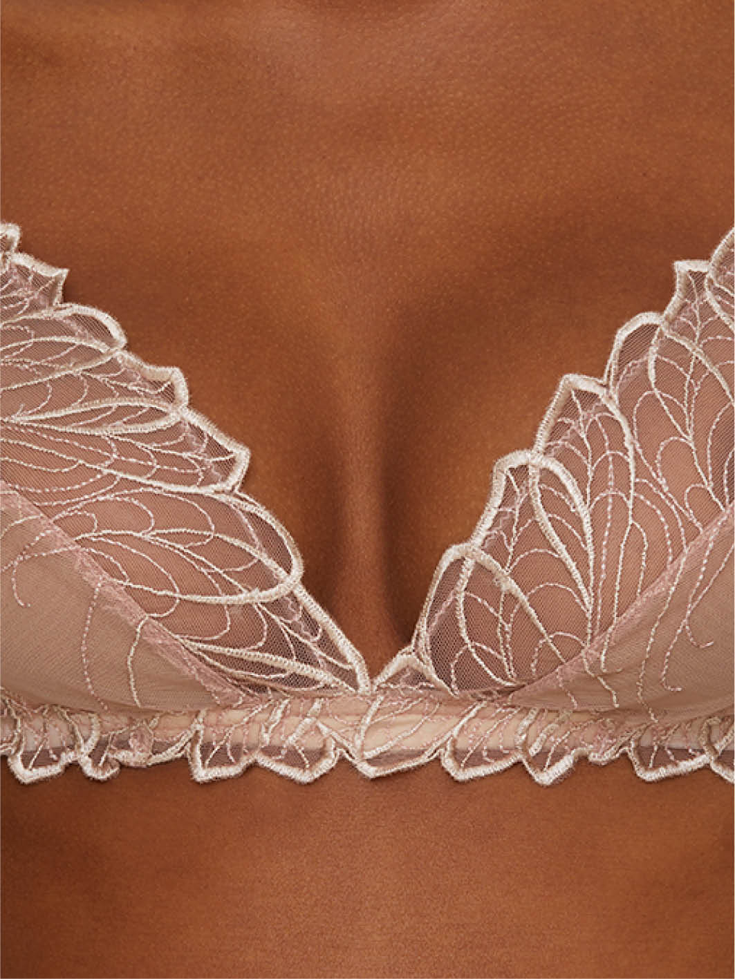 WACOAL NET EFFECTS Bralette Triangle Plunge Embroidered Comfort Lingerie  £26.10 - PicClick UK