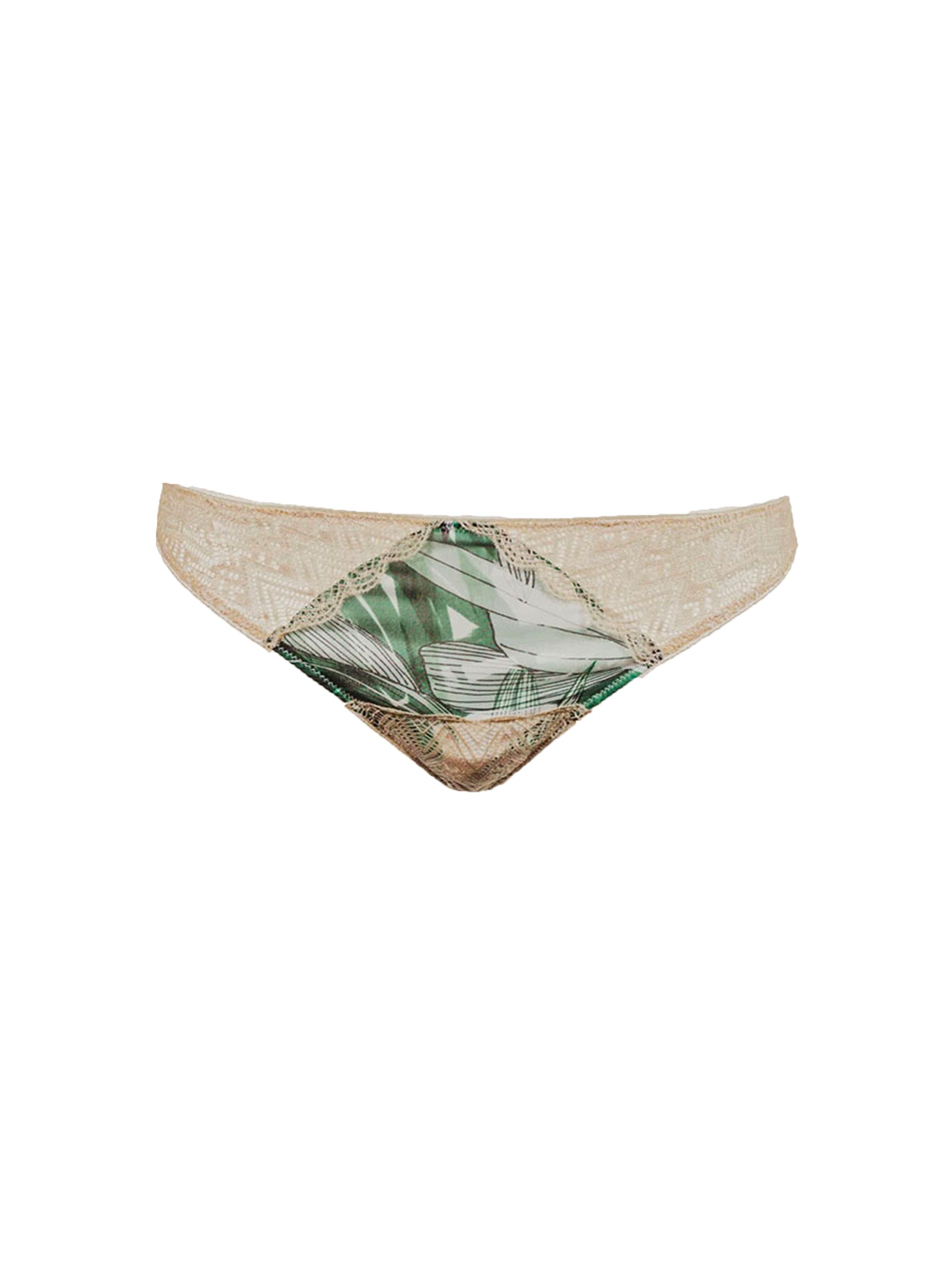 Brazilian Knickers Printed with Lace Details